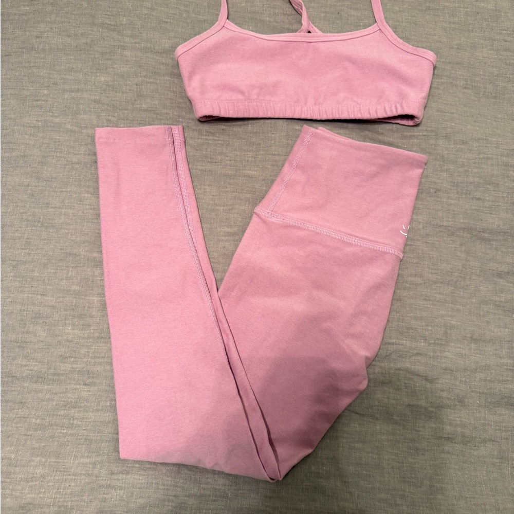 Beyond Yoga Pink Leggings and Top Set